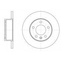Тормозной диск перед.не вентелируемый (пр-во REMSA) Opel Omega A 1.8