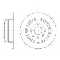 Диск задний тормозной (REMSA) OPEL VECTRA A