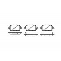 Колодка передняя (REMSA) GEELY MK, SL, FC, TOYOTA YARIS, 1061001401, 1014003350