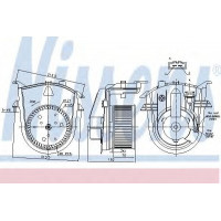 Вентилятор салона (NISSENS) VW GOLF VARIANT 1.9