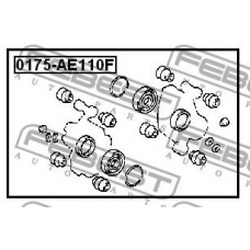 Ремкомплект, тормозной суппорт перед с ABS (FEBEST) GEELY CK, CK2+ABS, 3501100180, 3502100180, 1402137180, TOYOTA COROLLA 1995-2000
