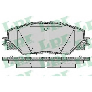 Колодка тормозные передние (пр-во LPR) TOYOTA RAV 4 05P1282 602 р.