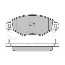 Колодки тормозные передн. (MEYLE) Kangoo 97-08 (Bosch)