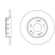 Диск тормозной передн. 236 мм (пр-во REMSA) OPEL ASTRA F, ASCONA C