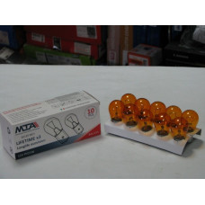 Лампа автомобильная 12V PY21W BAU15S (оранжевая) (указатели поворота перед, зад) (10 шт.) MTA	