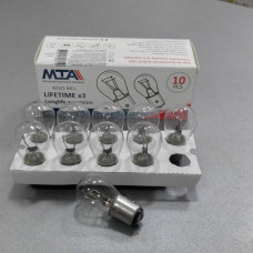 Лампа автомобильная двух контактная 12V 21/5W BaY15d P21/5W (пр-во MTA) 