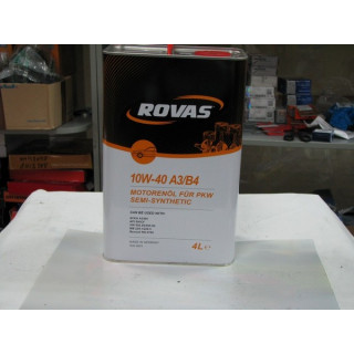 Моторное масло 10W40 A3/B4 4л (ROVAS) 10W40 492 грн