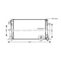 Радиатор, охлаждение двигателя  AVA QUALITY COOLING