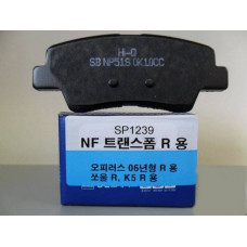 Колодка торм. задн. (пр-во SANGSIN) KIA SOUL 1.6I, 2.0I, 1.6D, HYUNDAI TUCSON 04-, SONATA 08-  