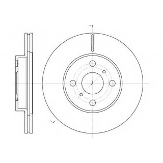 Диск переднего тормоза, ROADHOUSE, 663510, GEELY, MK, TOYOTA, 1014001811 663510 710 р.