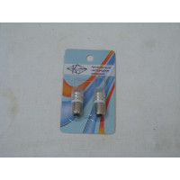 Светодиод цокольный малый лазерный 12V 1W (пр-во Китай) белый с линзой 