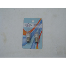 Светодиод цокольный малый лазерный 12V 1W (пр-во Китай) белый с линзой 