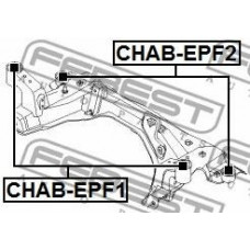 Сайлентблок передний подрамника переднего к-т 2шт (FEBEST) CHEVROLET EPICA