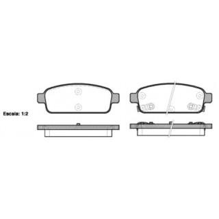 Колодки тормозные задние (пр-во REMSA) Chevrolet Cruze, Astra J 143202 608 р.