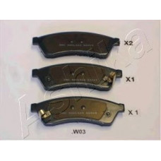 Комплект тормозных колодок ASHIKA, дисковый тормоз задний Комплект тормозных колодок ASHIKA, дисковый тормоз задний