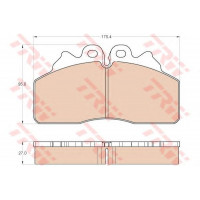 Комплект тормозных колодок, дисковый тормоз (TRW) IVECO EUROCARGO, MAGIRUS 09.00-