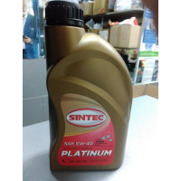Масло моторное синтетика 5W40 SL/CF (пр-во SINTEC PLATINUM) 1L.