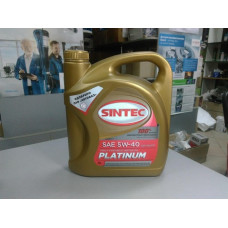 Масло моторное синтетика 5W40 SL/CF (пр-во SINTEC PLATINUM) 4L.