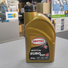 Жидкость тормозная DOT4, ДОТ4 (пр-во SINTEC) 0.910L.
