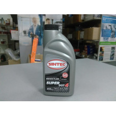 Жидкость тормозная DOT4, ДОТ4 (пр-во SINTEC SUPER) 0.455L.