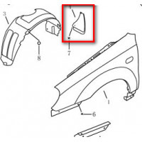 Брызговик передний левый (пр-во Китай) Geely CK