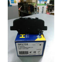 Колодка заднего тормоза (SANGSIN, Hi-Q) MITSUBISHI OUTLANDER 2.0-2.4 2012, MAZDA 6 2013-,PEUGEOT