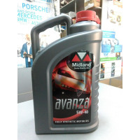 Масло моторное 5W40 (пр-во MIDLAND) Avanza 4L