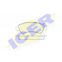 Комплект тормозных колодок, дисковый тормоз  ICER