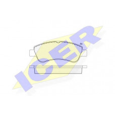 Комплект тормозных колодок, дисковый тормоз  ICER