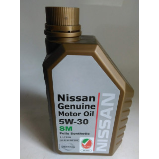 Масло моторное 5W30 Genuine Motor Oil SM (пр-во NISSAN) 1L. KLAL605301 304 р.