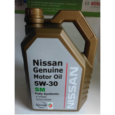 Масло моторное 5W30 Genuine Motor Oil SM (пр-во NISSAN) 4L. Масло моторное 5W30 Genuine Motor Oil SM (пр-во NISSAN) 4L.
