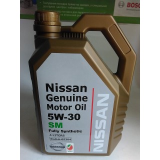 Масло моторное 5W30 Genuine Motor Oil SM (пр-во NISSAN) 4L. KLAL605304 910 р.