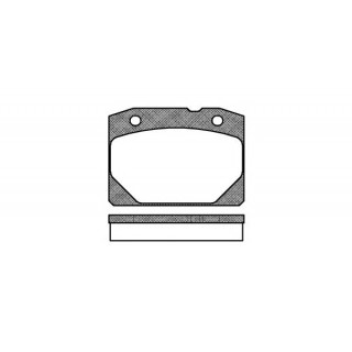 Комплект тормозных колодок, дисковый тормоз Delphi LP0092 258 грн