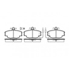 Комплект тормозных колодок, дисковый тормоз  ROADHOUSE