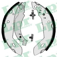 Колодки тормозные задние барабан, система TRW (пр-во LPR) Peuget, 205, 309, Renault Clio 