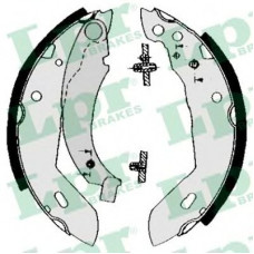 Колодки тормозные задние барабан, система TRW (пр-во LPR) Peuget, 205, 309, Renault Clio 