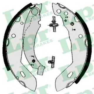 Колодки тормозные задние барабан, система TRW (пр-во LPR) Peuget, 205, 309, Renault Clio 