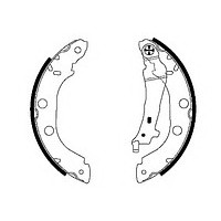 Тормозные колодки барабан STARLINE RENAULT KANGOO 97-  (D=228)