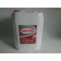 Антифриз ГОТОВЫЙ -40, G12 красный (пр-во SINTEC LUX) 10 L.