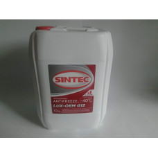 Антифриз ГОТОВЫЙ -40, G12 красный (пр-во SINTEC LUX) 10 L.