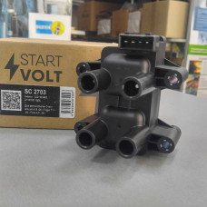 Катушка зажигания (пр-во СТАРТВОЛЬТ) Chery Amulet, M11 , KIMO, GEELY CK, MK, E150130005, A113705110EA, A11-3705110EA