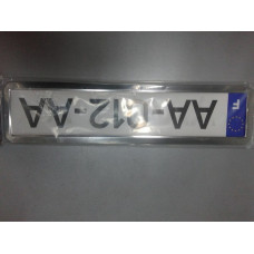Рамка номерного знака  металлическая (пр-во Atelie) хром.
