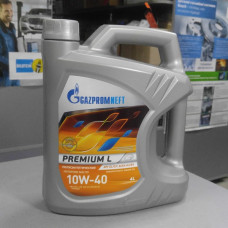 Масло моторное, полусинтетика, 10W40, Gazpromneft, Premium L, SL/CF, ACEA, A3/B3, 4L