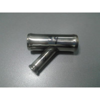 Тройник тосольный из нержавеющей стали 34*18