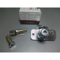 Замок багажника, в сборе, личинка,  хром, Лого Д, ВАЗ, 2108, 2109