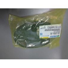 Окантовка противотуманной фары левая, черная, DEPO, Nissan Qashqai 08-