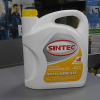 Антифриз желтый G12  -40, SINTEC GOLD , 5L.