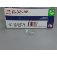 Лампа автомобильная (БЕЛАЯ) 12V W5W KLAXcar France