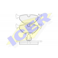 Тормозные колодки дисковые задние ICER BMW 5-serie E39