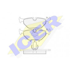 Тормозные колодки дисковые задние ICER BMW 5-serie E39